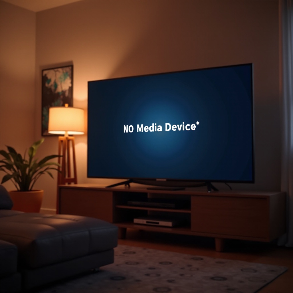 no media device on element tv